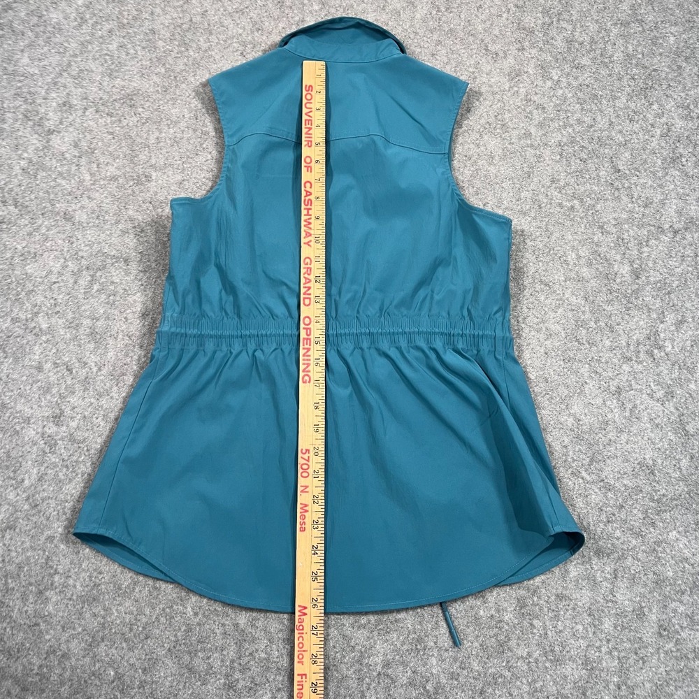 Athleta Borealis Green Levitate Poplin Sleeveless‎ Tank Top Women's Size Small - Picture 4 of 5